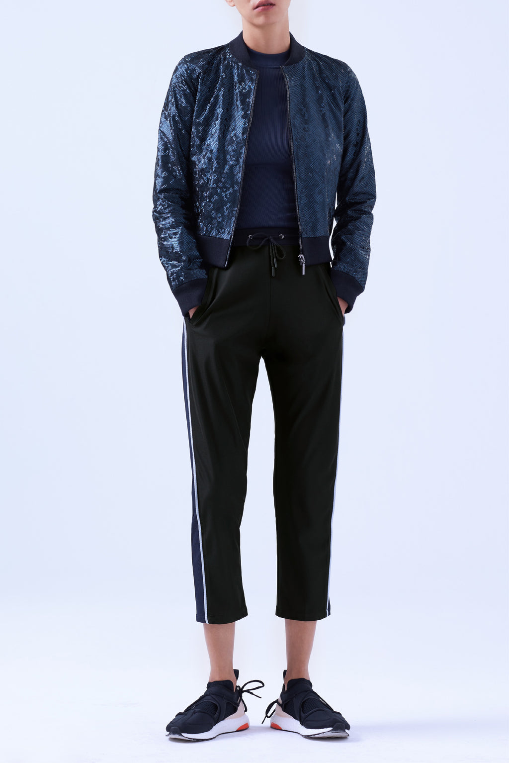 Patterned Calfskin Bomber Jacket – Women's