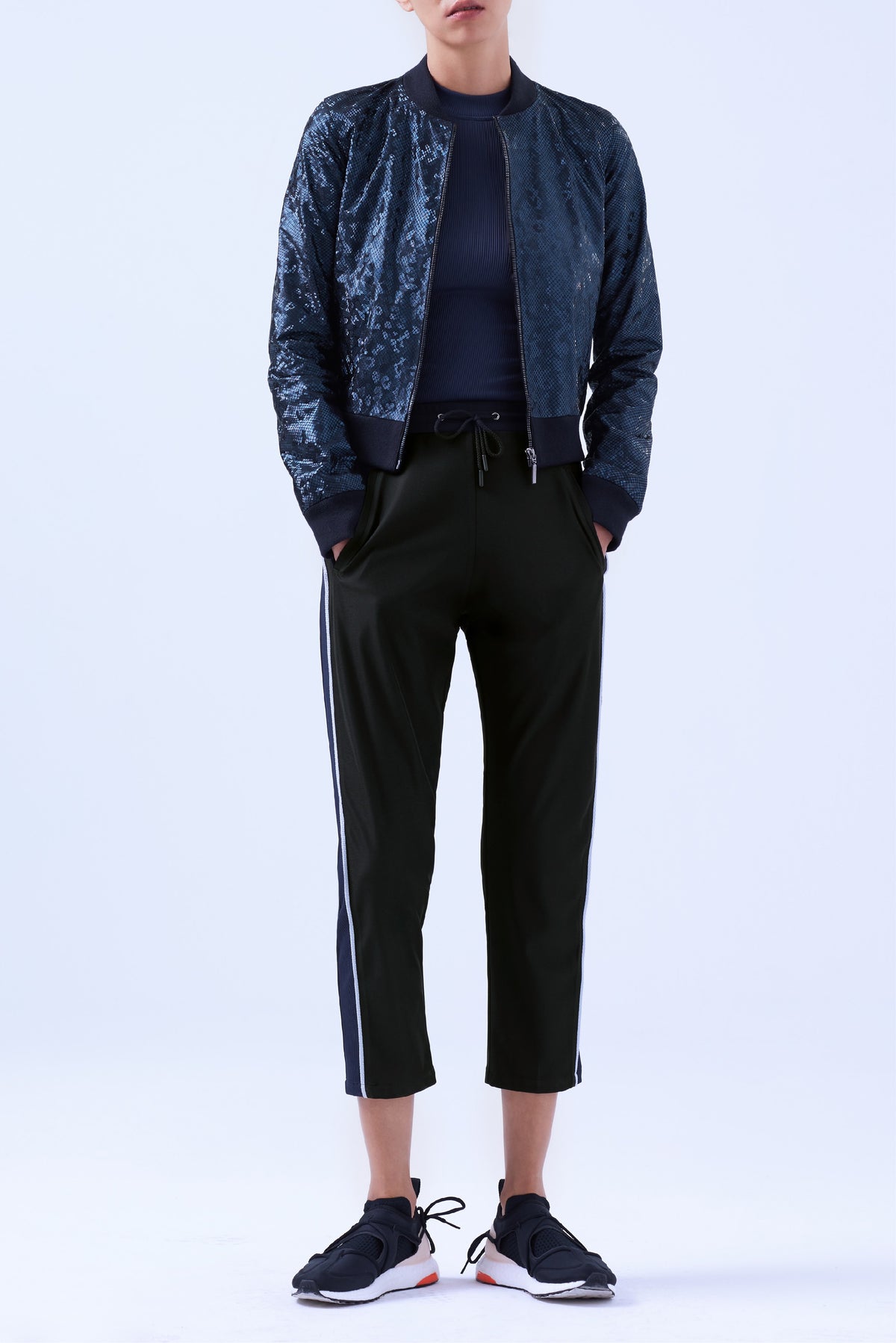 Patterned Calfskin Bomber Jacket – Women's