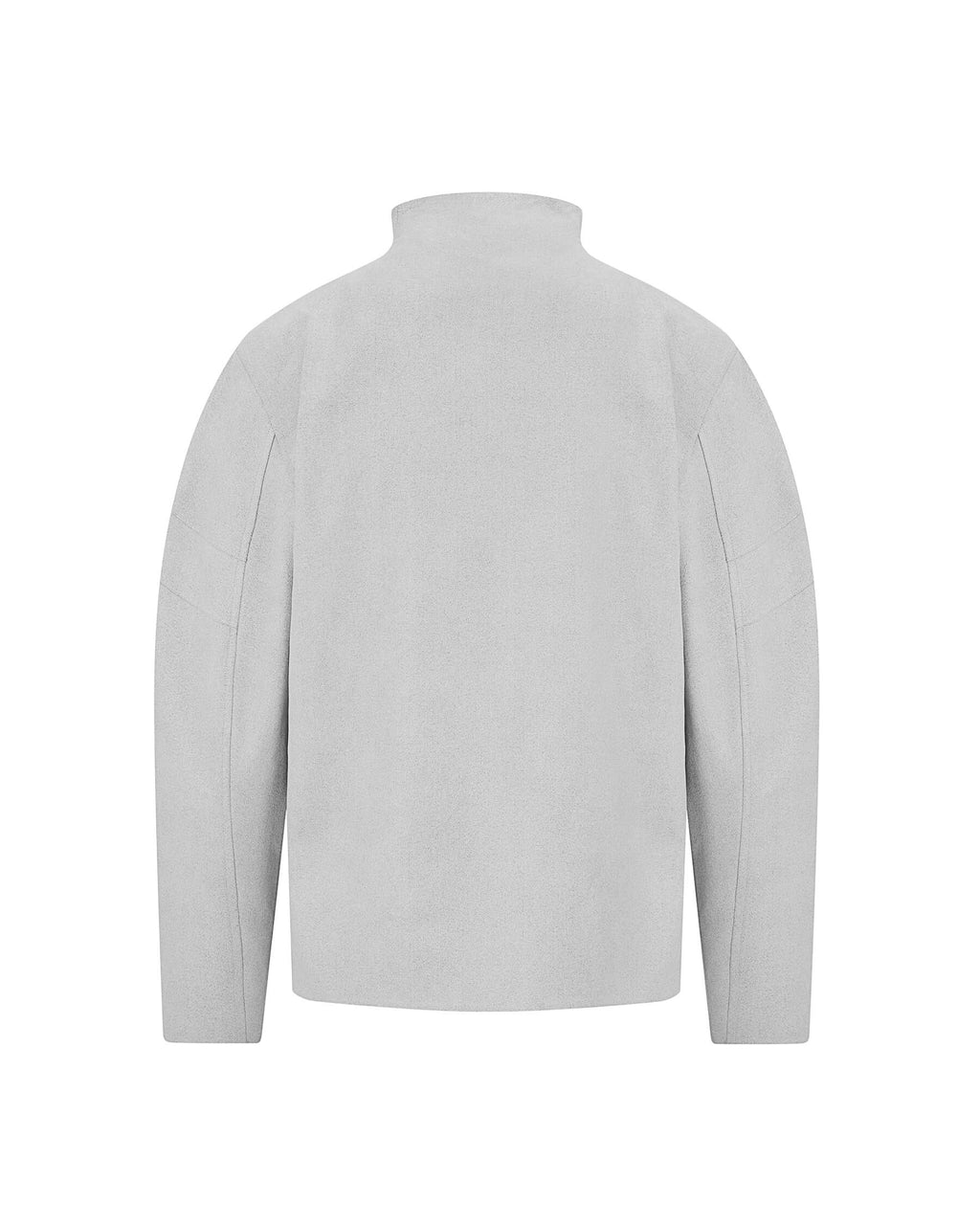 Vegan Deri Yarım Fermuarlı Sweatshirt