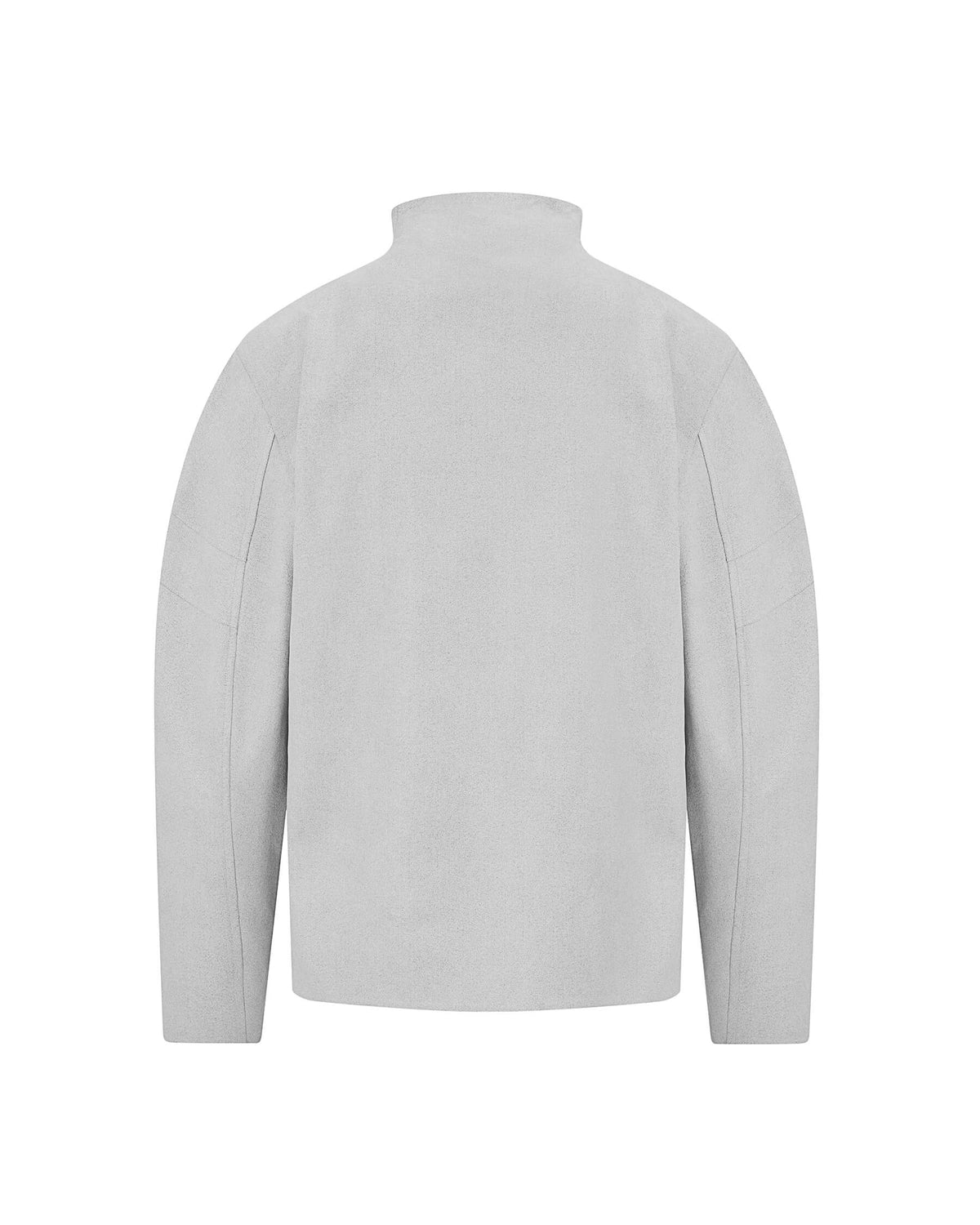 Vegan Deri Yarım Fermuarlı Sweatshirt