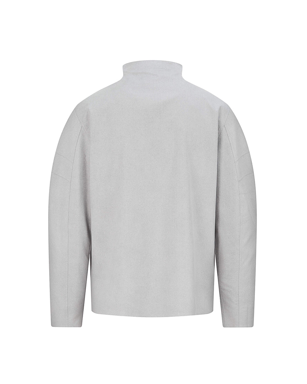 Vegan Deri Yarım Fermuarlı Sweatshirt