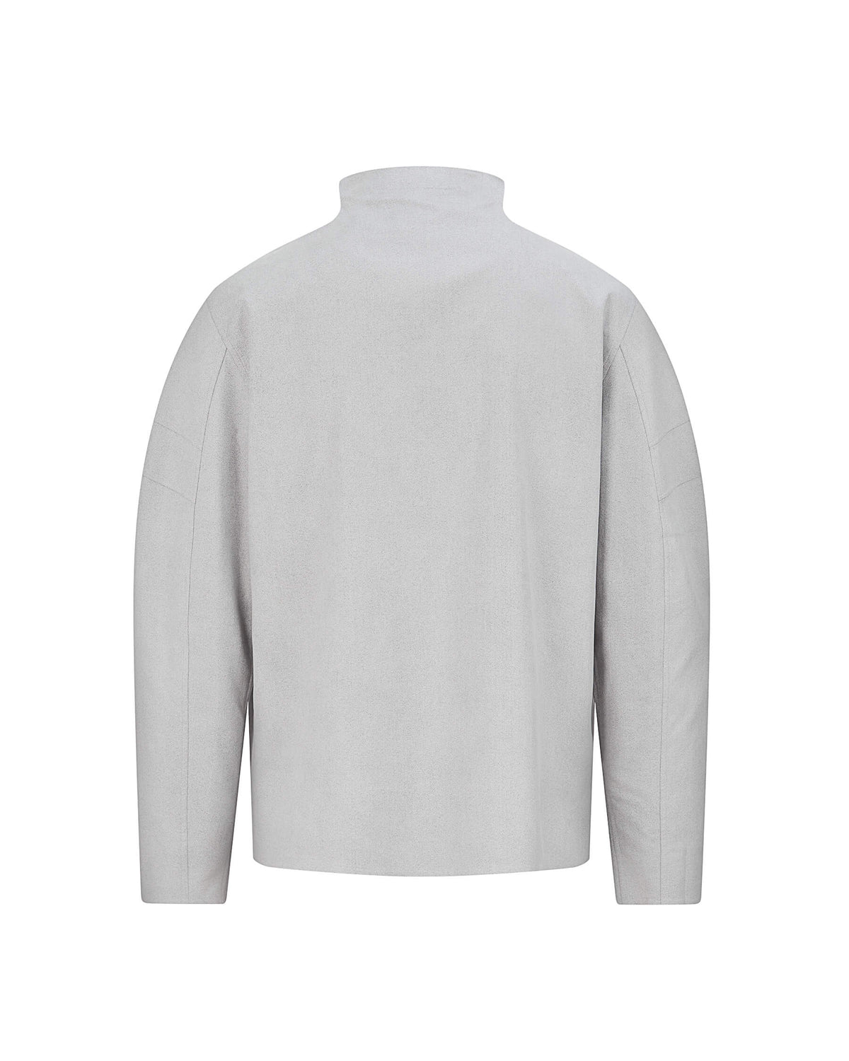 Vegan Deri Yarım Fermuarlı Sweatshirt