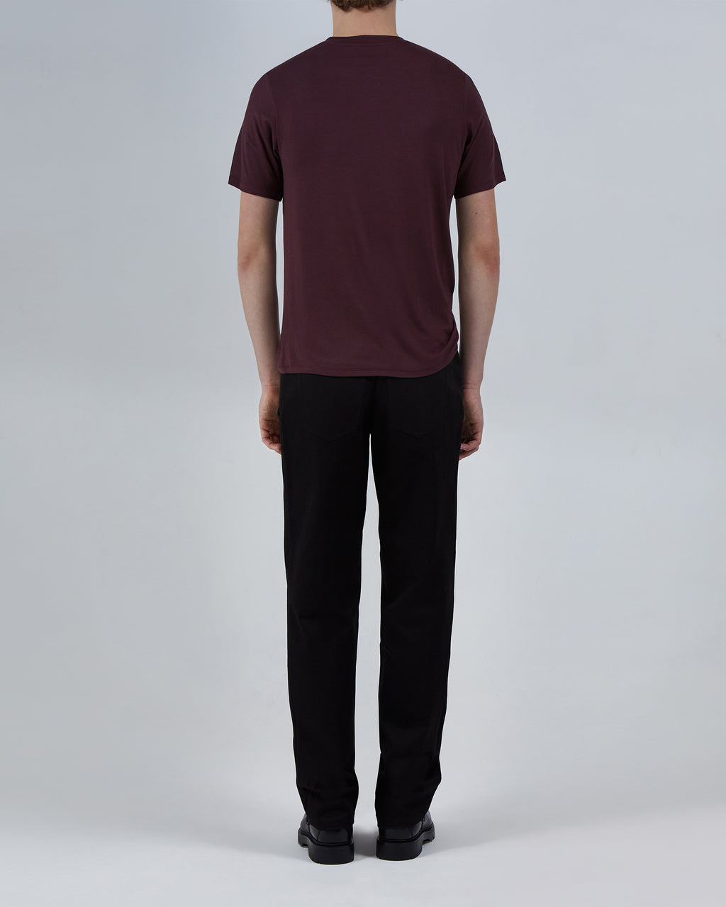 MicroModal Reflektif Logo Unisex T-Shirt – Bordo