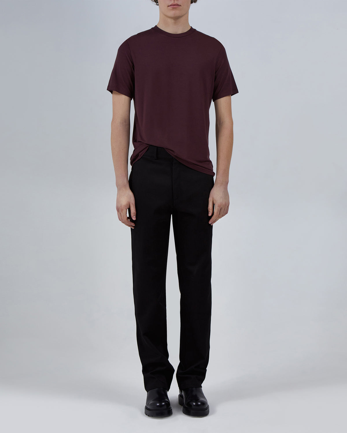 MicroModal Reflektif Logo Unisex T-Shirt – Bordo