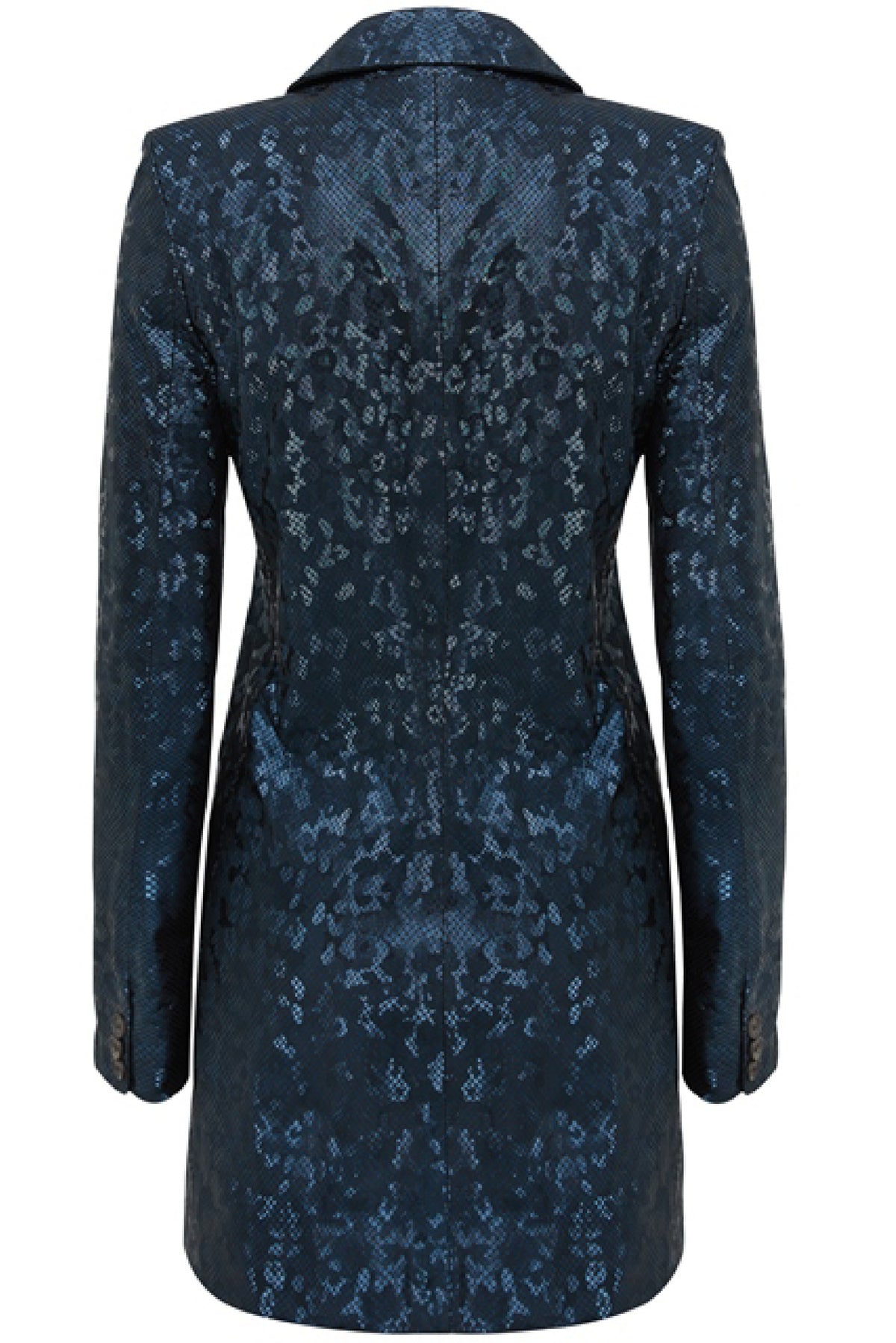 Leather Blazer Dress – Navy